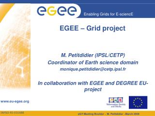 EGEE – Grid project