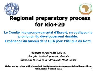 Regional preparatory process for Rio+20