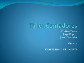 Taller Contadores