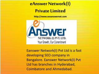 PPC Services by Eanswer Network India Pvt Ltd
