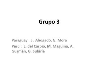 Grupo 3