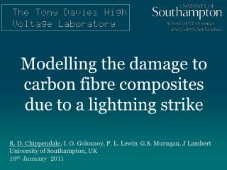 Modelling the damage to carbon fibre composites due to a lightning strike