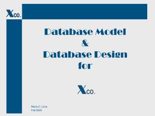 Database Model &amp; Database Design for