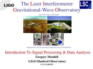 Introduction To Signal Processing &amp; Data Analysis