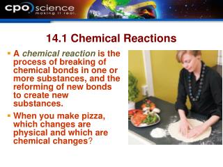14.1 Chemical Reactions