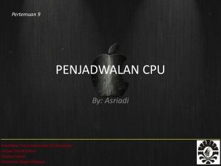 PENJADWALAN CPU