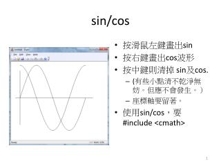 sin/ cos