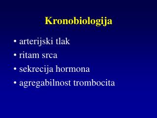 Kronobiologija