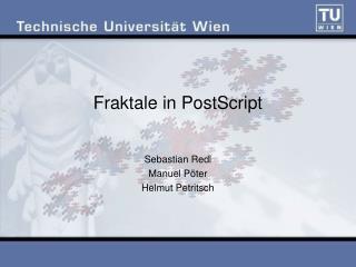 Fraktale in PostScript