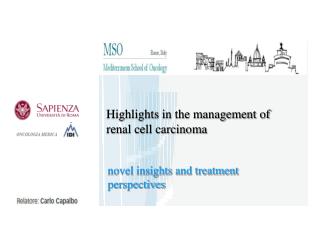 Highlights in the management of renal cell carcinoma