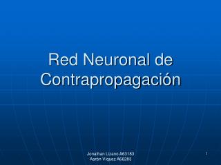 Red Neuronal de Contrapropagación