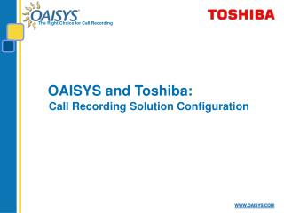 OAISYS and Toshiba: