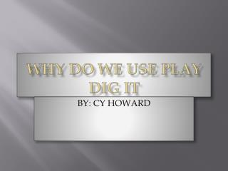 WHY DO WE USE PLAY DIG IT