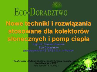 Konferencja „Wykorzystanie w rejonie Tarnowa trendów i szans inwestowania w OZE”