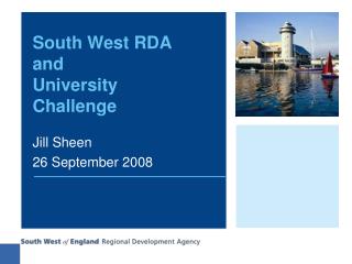 South West RDA and University Challenge