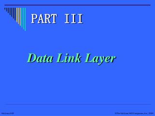 Data Link Layer