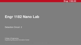 Engr 1182 Nano Lab