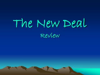 The New Deal Review