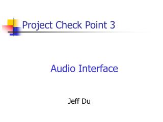 Project Check Point 3