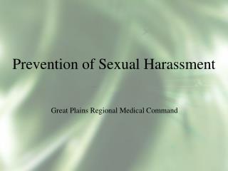 Prevention of Sexual Harassment