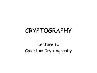 CRYPTOGRAPHY