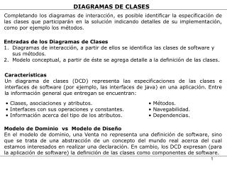 DIAGRAMAS DE CLASES