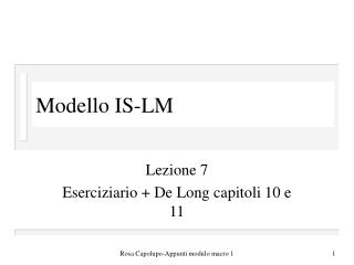 Modello IS-LM