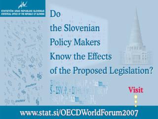 Statistics, Knowledge and Policy Chain-tax reform in Slovenia
