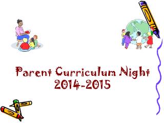 Parent Curriculum Night 2014-2015