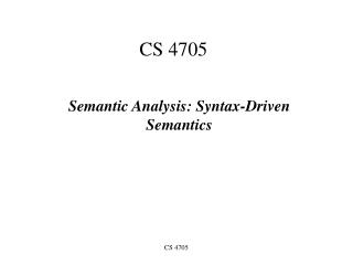 CS 4705