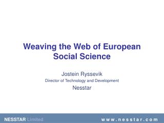 Weaving the Web of European Social Science