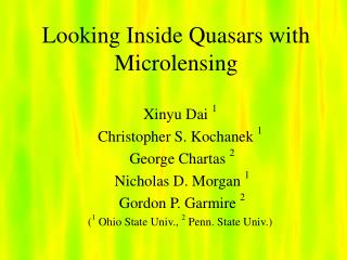 Looking Inside Quasars with Microlensing