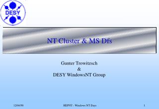 NT Cluster &amp; MS Dfs
