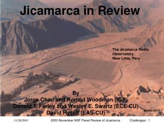 Jicamarca in Review