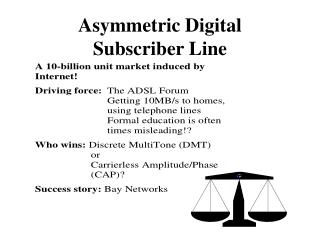 Asymmetric Digital Subscriber Line