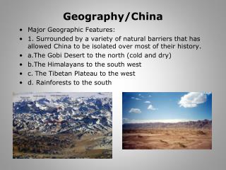 Geography/China