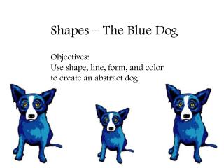 Shapes – The Blue Dog