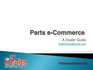 Parts e-Commerce