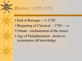 Rococo (1725-1775)