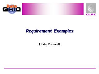 Requirement Examples