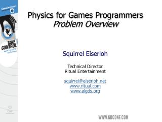 Physics for Games Programmers Problem Overview