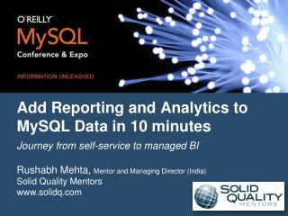 Add Reporting and Analytics to MySQL Data in 10 minutes