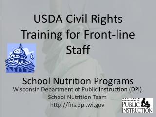 USDA Civil Rights Training for Front-line Staff School Nutrition Programs