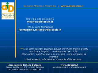 Sezione Milano e Provincia • dislessia.it