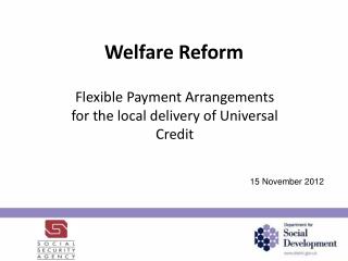 Welfare Reform