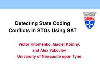 Detecting State Coding Conflicts in STGs Using SAT