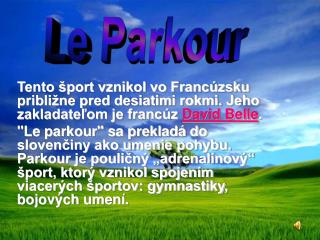 Le Parkour