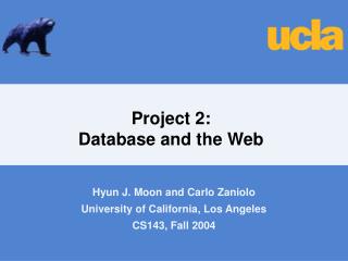 Project 2: Database and the Web