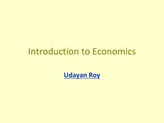 Introduction to Economics