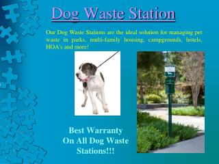 Dog Waste Stations